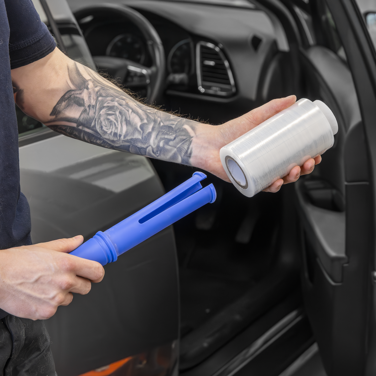 Sealey SWPH150 Steering Wheel Protection Film 150m with Applicator Handle