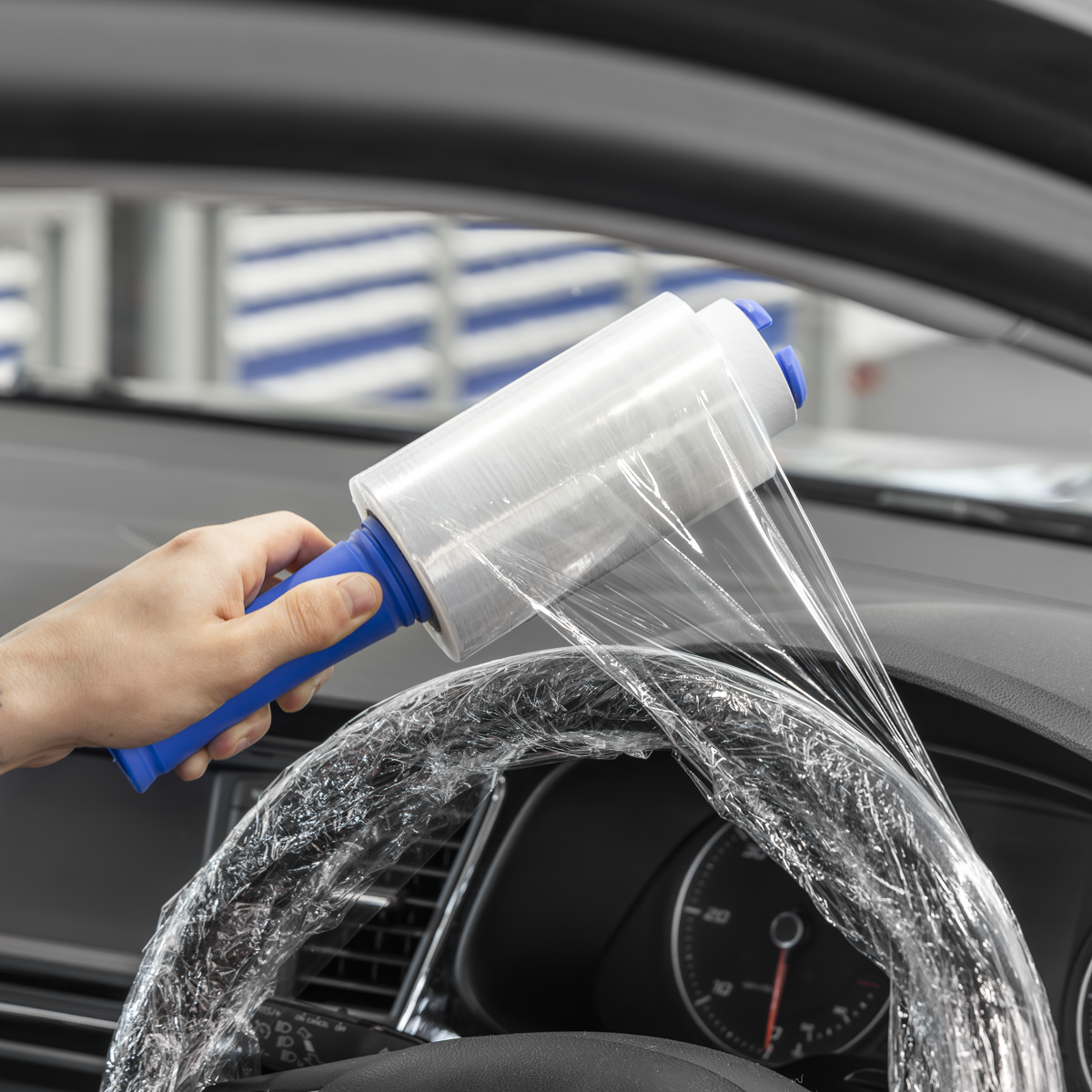 Sealey SWPH150 Steering Wheel Protection Film 150m with Applicator Handle