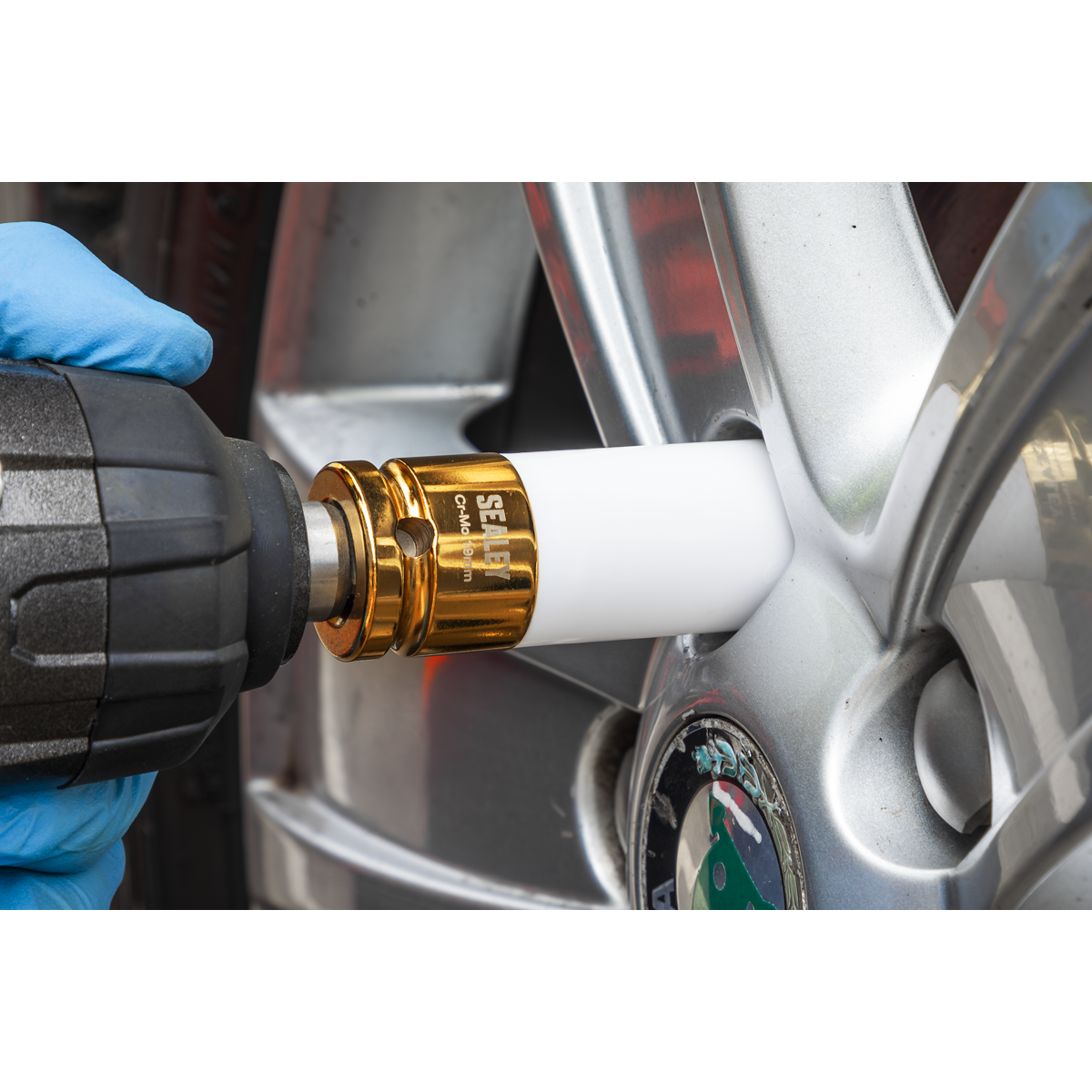 Sealey SX03019 Alloy Wheel Impact Socket 1/2"Sq Drive 19mm