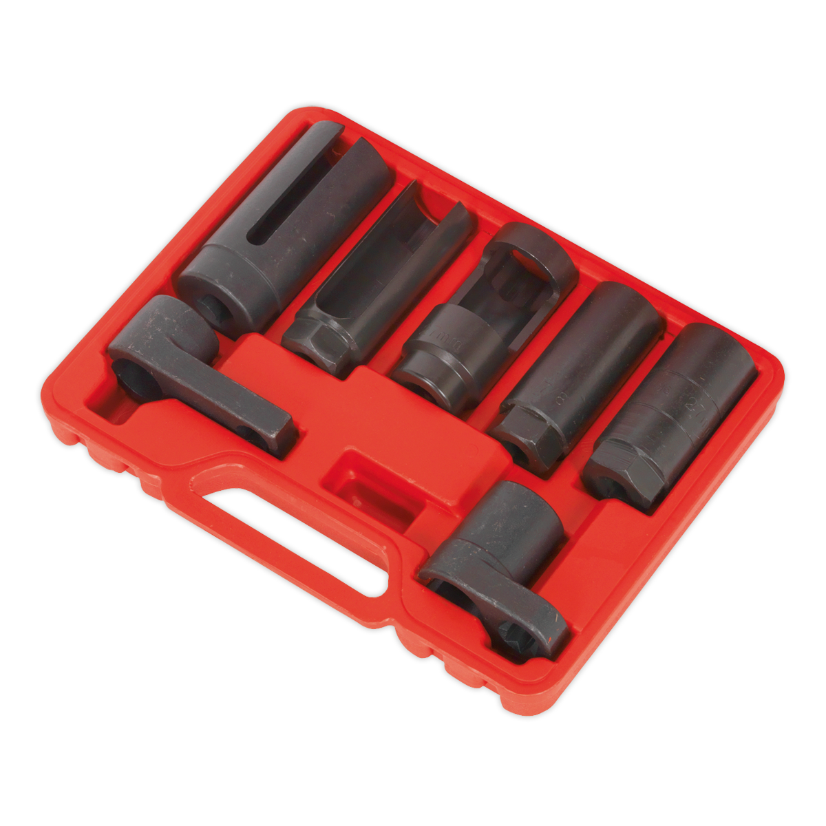 Sealey SX032 Oxygen Sensor Socket Set 7pc 3/8" & 1/2"Sq Drive