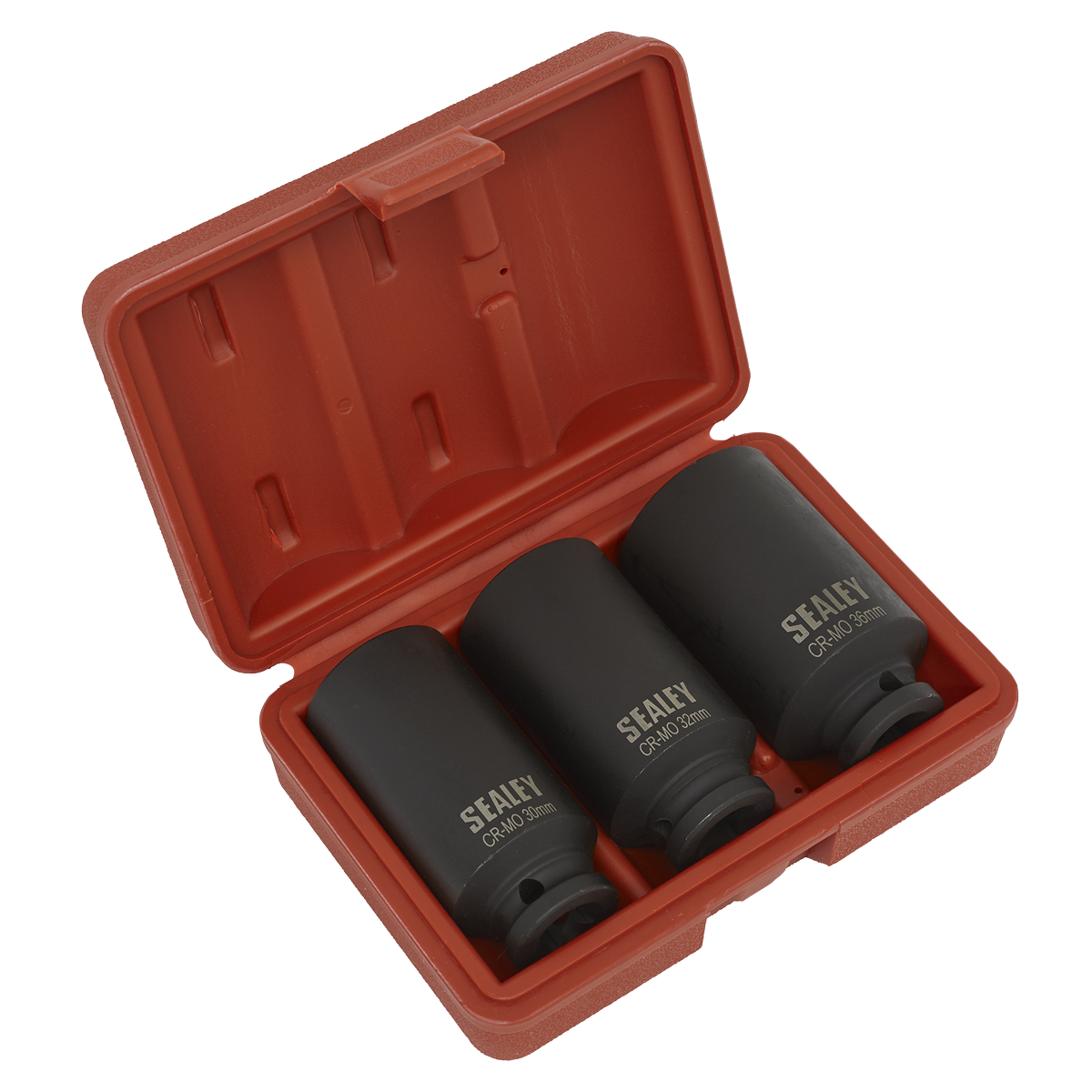 Sealey SX051 Impact Hub Nut Socket Set 1/2"Sq Drive 12-Point 3pc