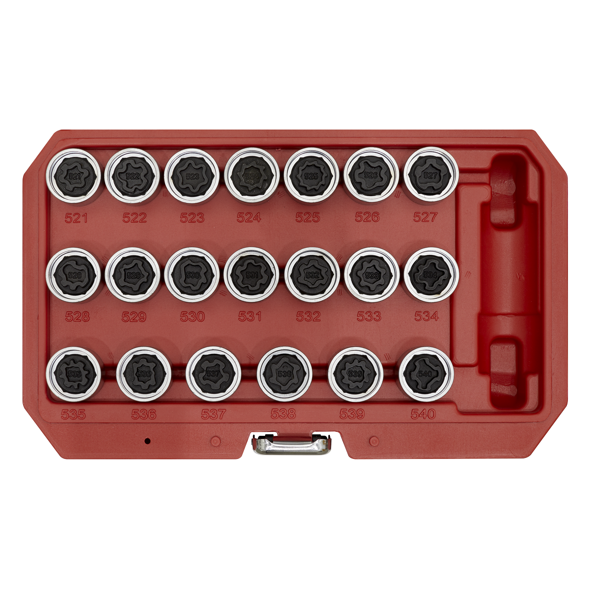 Sealey SX219 Locking Wheel Nut Key Set 20pc - VAG