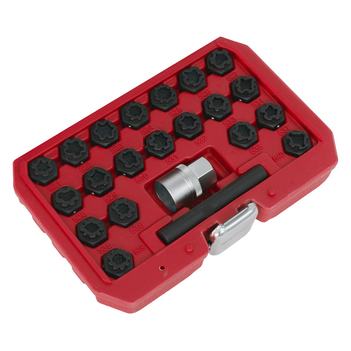 Sealey SX220 Locking Wheel Nut Key Set 22pc - VAG