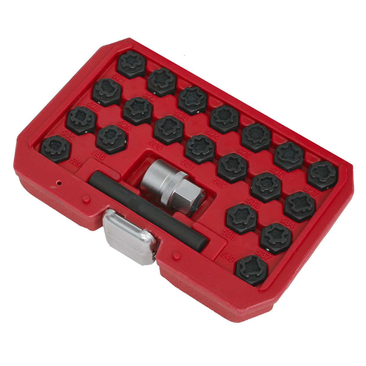 Sealey SX220 Locking Wheel Nut Key Set 22pc - VAG