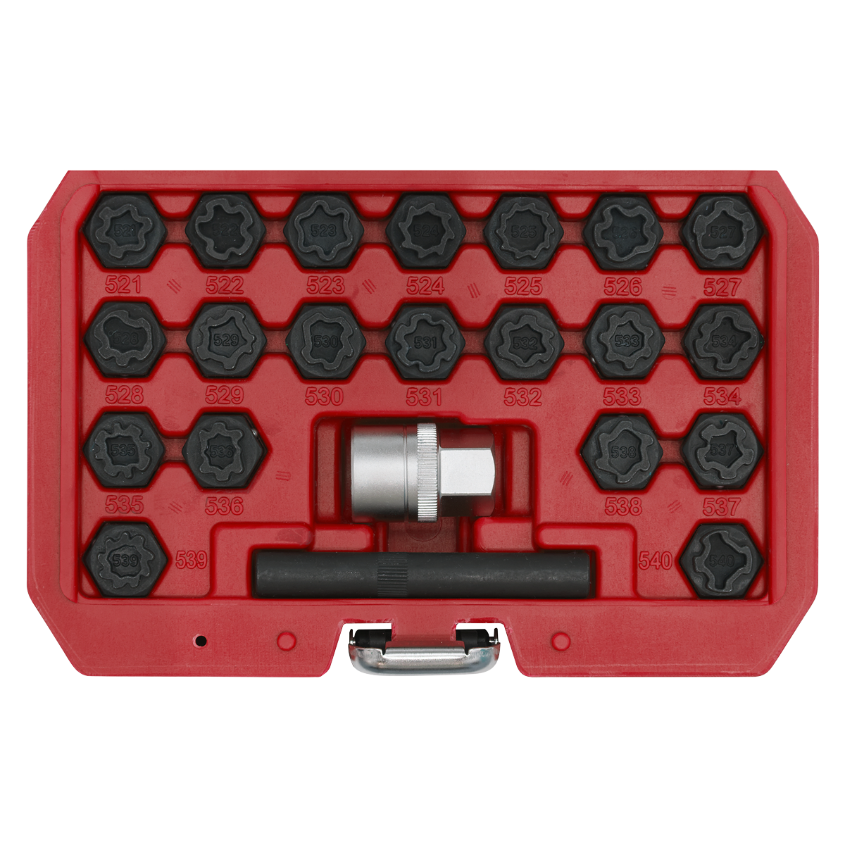 Sealey SX220 Locking Wheel Nut Key Set 22pc - VAG