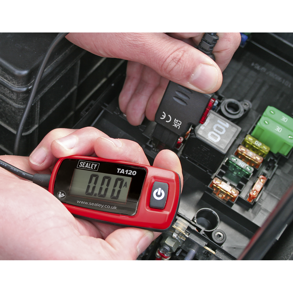Sealey TA120 Automotive Current Tester 20A - Standard Blade Fuse