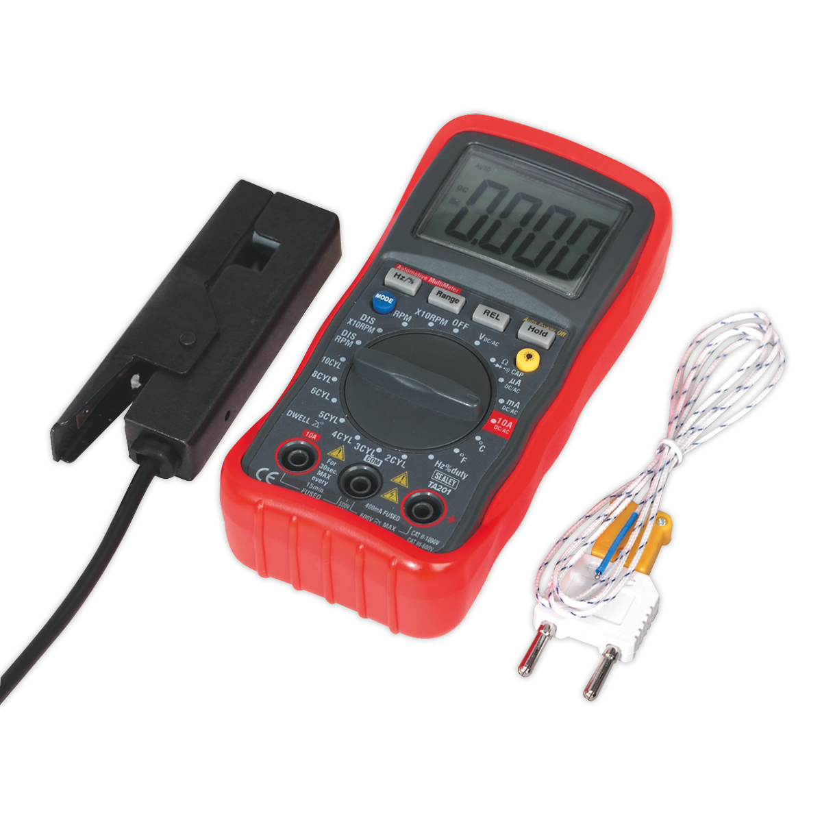 Sealey TA201 Digital Automotive Analyser 13-Function with Inductive Coupler