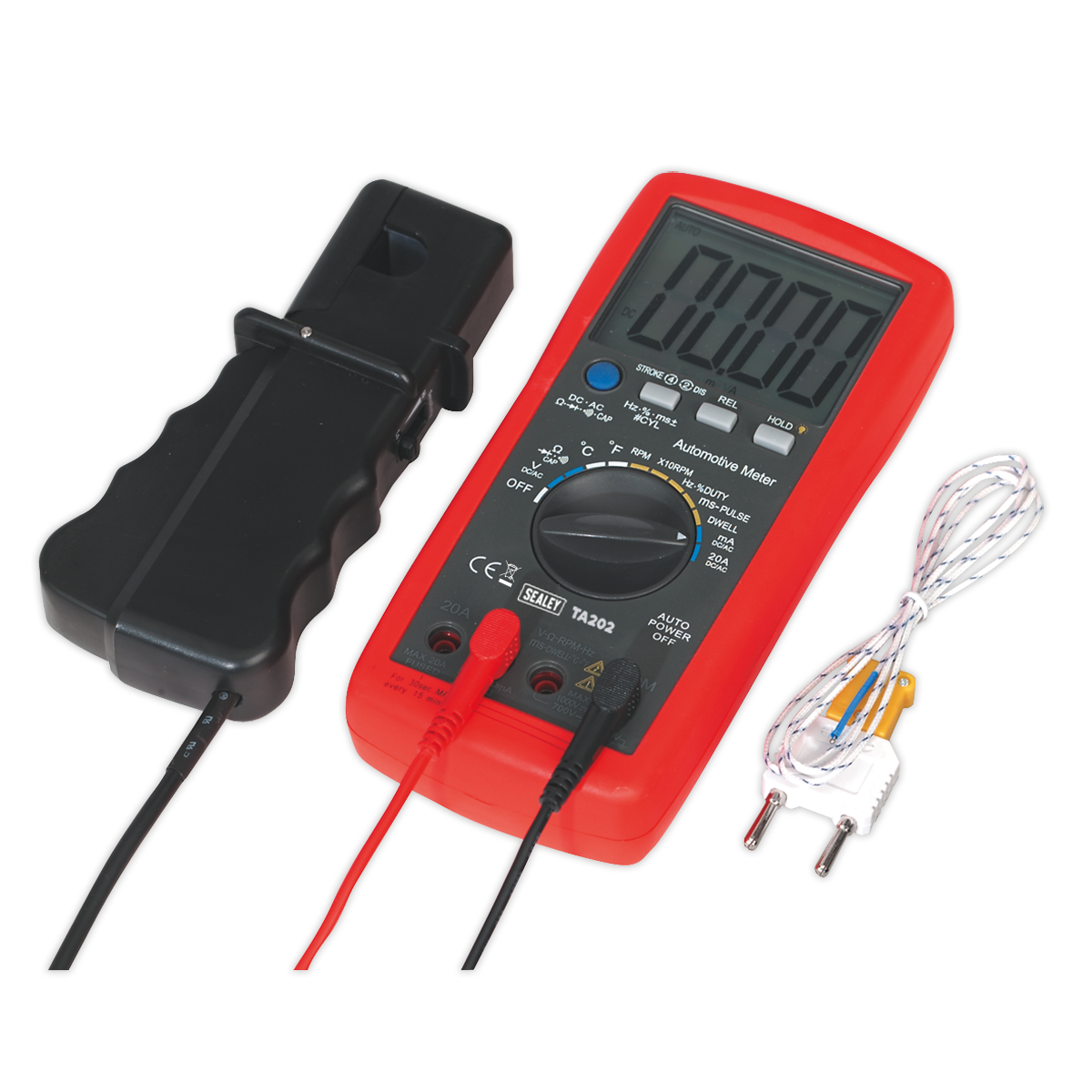 Sealey TA202 Digital Automotive Analyser 14-Function with Inductive Coupler