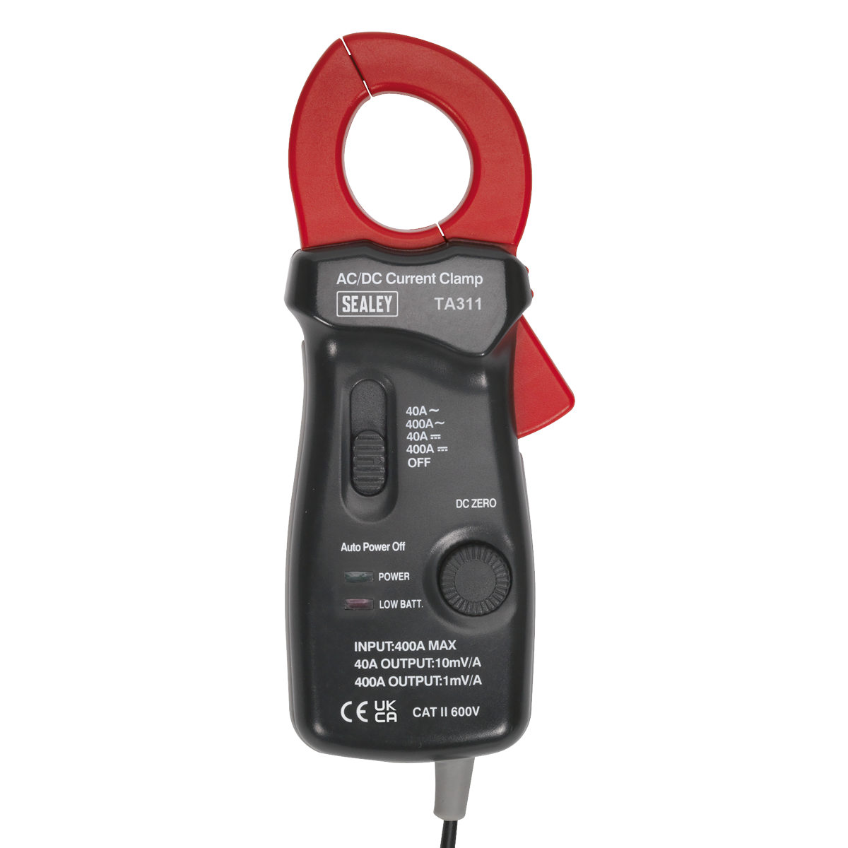 Sealey TA311 Current Clamp 40A/400A AC/DC - 28mm