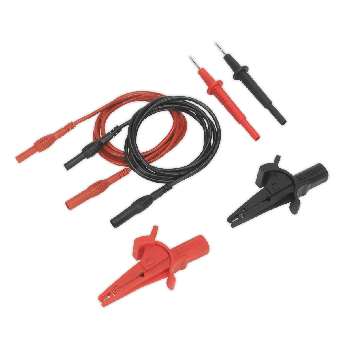 Sealey TATL Automotive Test Lead & Crocodile Clip Set 6pc