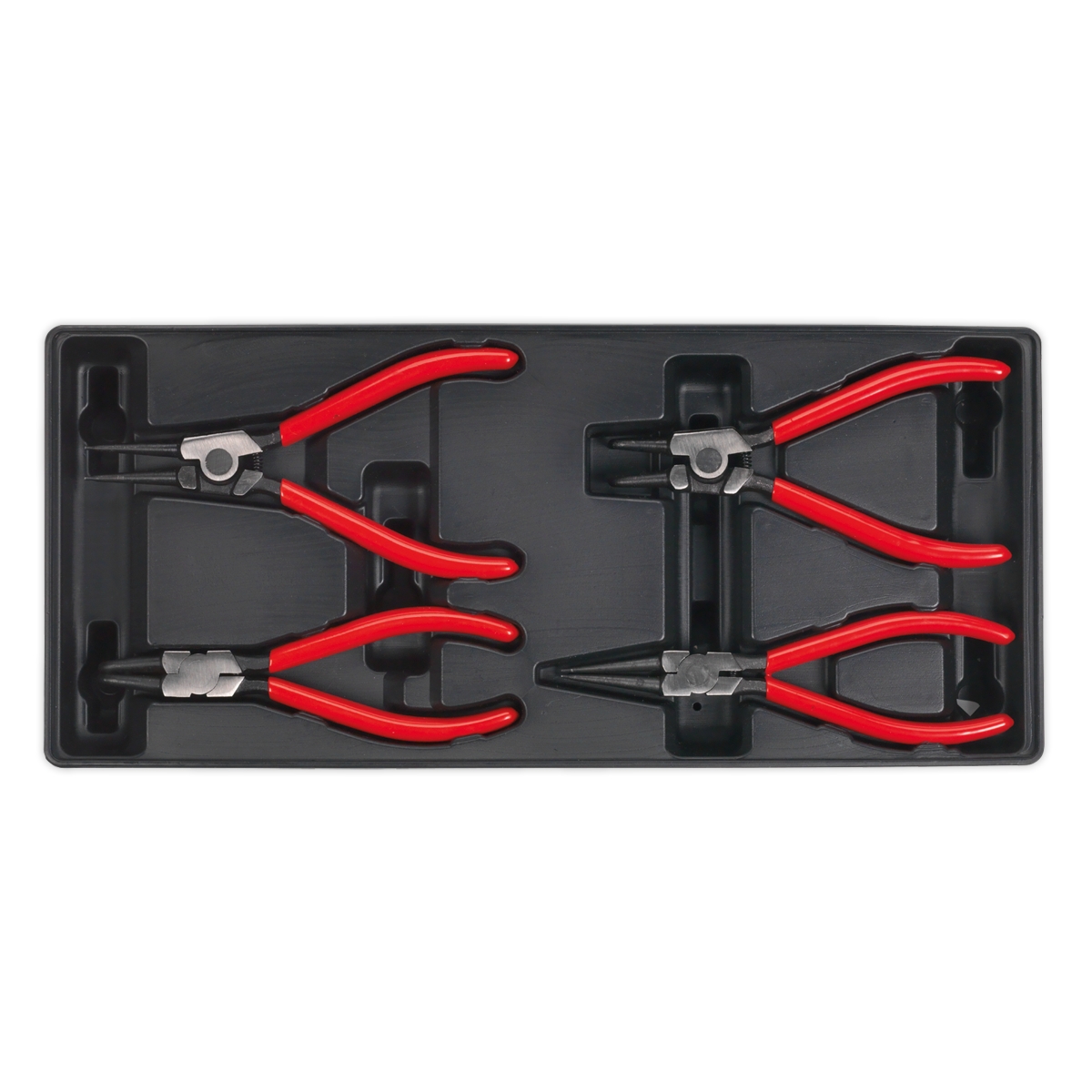 Sealey TBT03 Tool Tray with Circlip Pliers Set 4pc