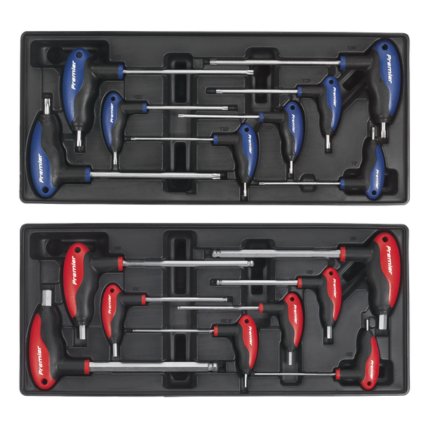 Sealey SPTCCOMBO1 Tool Chest Combination 14 Drawer with Ball Bearing Slides - Blue & 1179pc Tool Kit