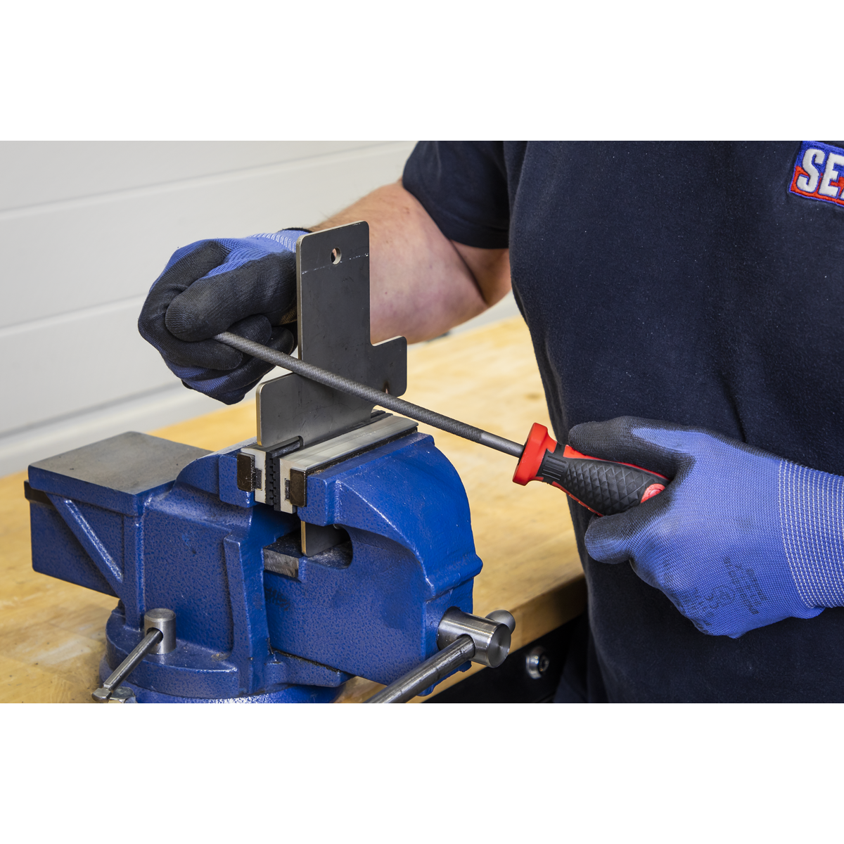 Sealey TBT09 Tool Tray with Engineer€™s File Set 5pc