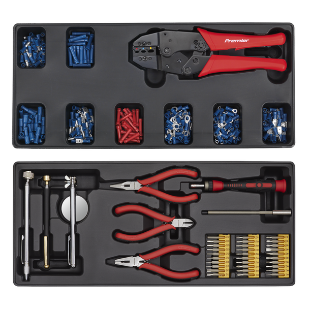 Sealey SPTCCOMBO1 Tool Chest Combination 14 Drawer with Ball Bearing Slides - Blue & 1179pc Tool Kit