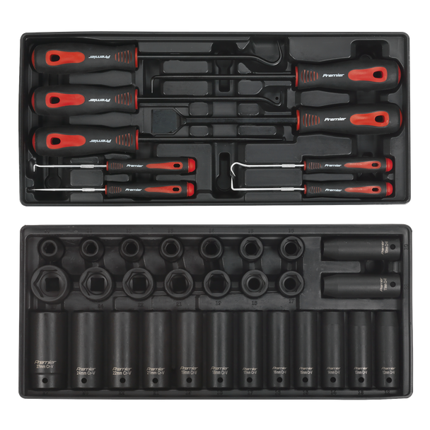Sealey SPTCCOMBO1 Tool Chest Combination 14 Drawer with Ball Bearing Slides - Blue & 1179pc Tool Kit