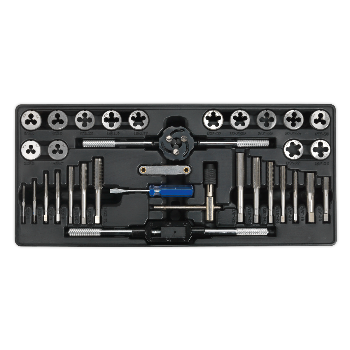 Sealey TBT26 Tool Tray with Tap & Die Set 33pc