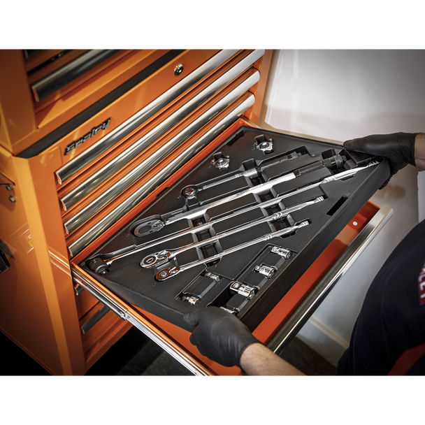 Sealey TBT32 Premier Ratchet, Torque Wrench, Breaker Bar & Socket Adaptor Set with Tool Tray 13pc