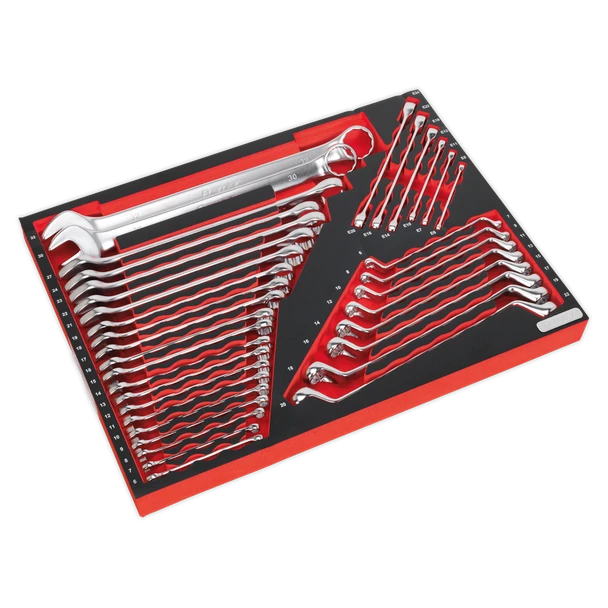 Sealey TBTPCOMBO1 Tool Chest Combination 14 Drawer with Ball Bearing Slides - Red & 446pc Tool Kit