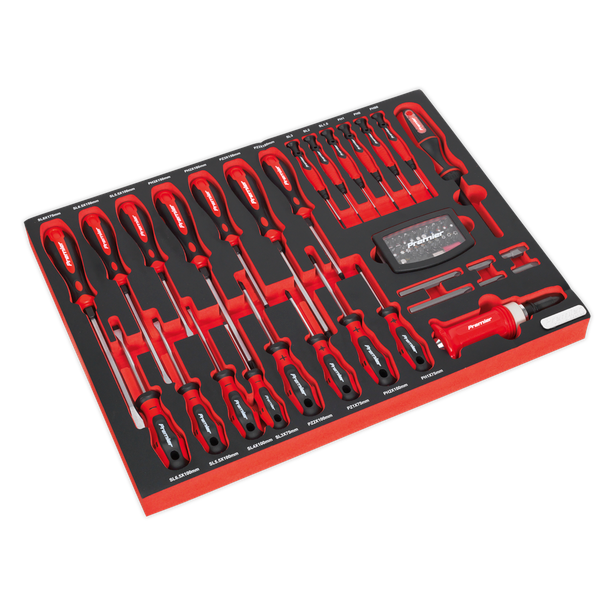 Sealey TBTPCOMBO2 Tool Chest Combination 14 Drawer with Ball-Bearing Slides - Black & 446pc Tool Kit