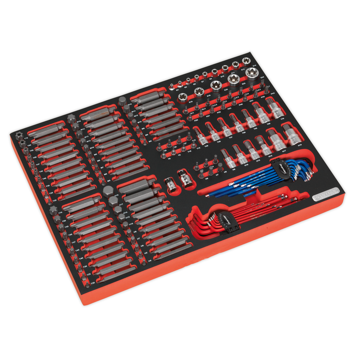 Sealey TBTP07 Tool Tray with Specialised Bits & Sockets 177pc