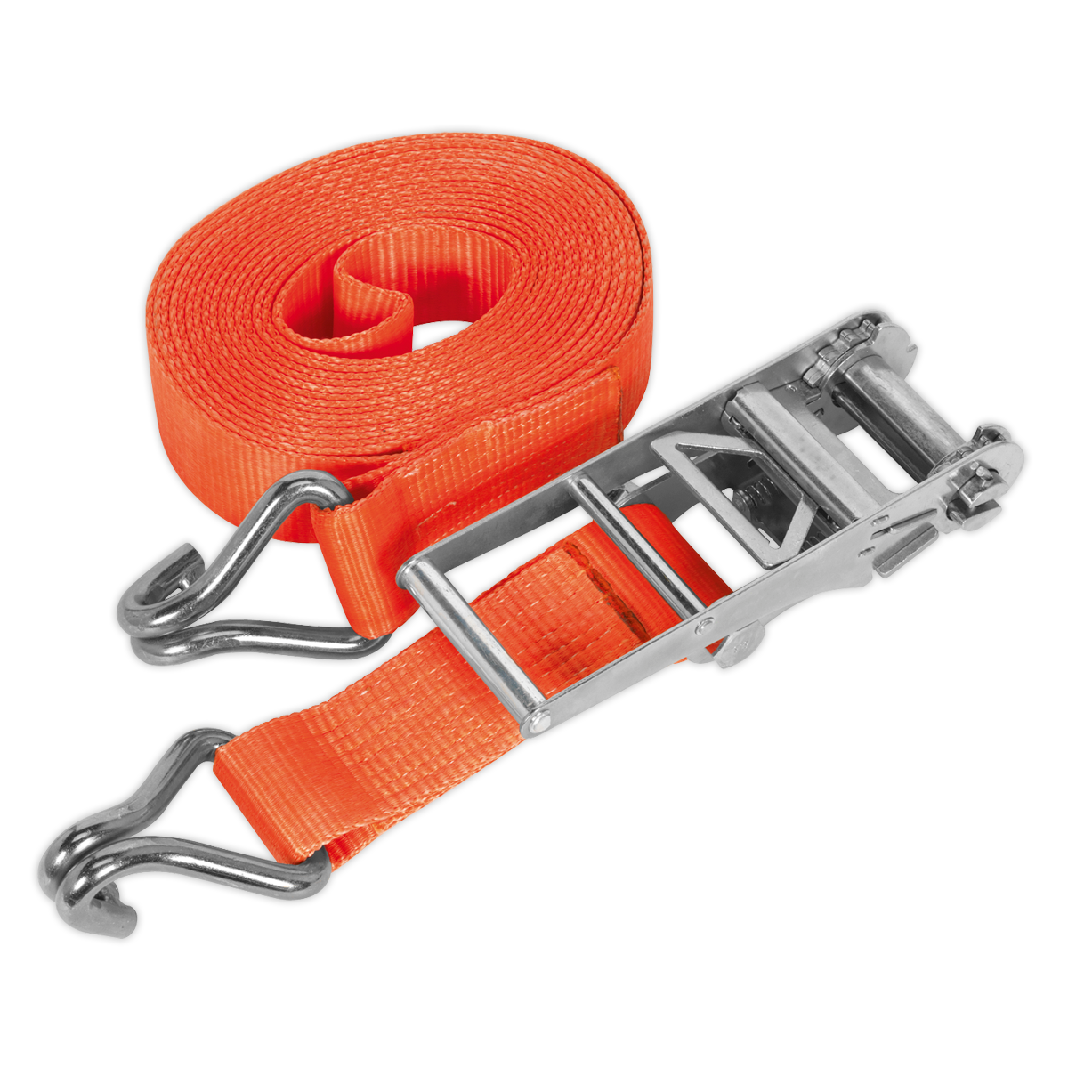 Sealey TD10012J Ratchet Tie Down 75mm x 12m Polyester Webbing 10000kg Breaking Strength