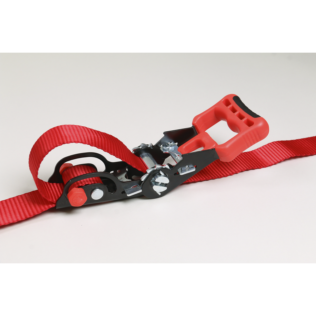 Sealey TD1202SR Slide Ratchet Tie Down 32mm x 3m Polyester Webbing with S-Hooks 1200kg Breaking Strength