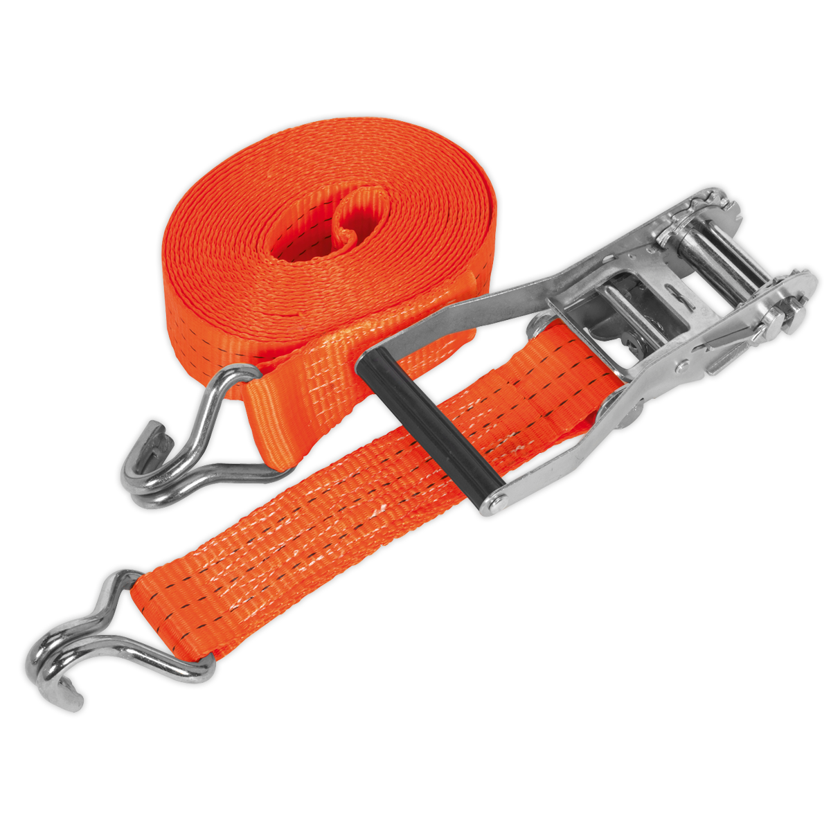 Sealey TD3006J Ratchet Tie Down 50mm x 6m Polyester Webbing 3000kg Breaking Strength