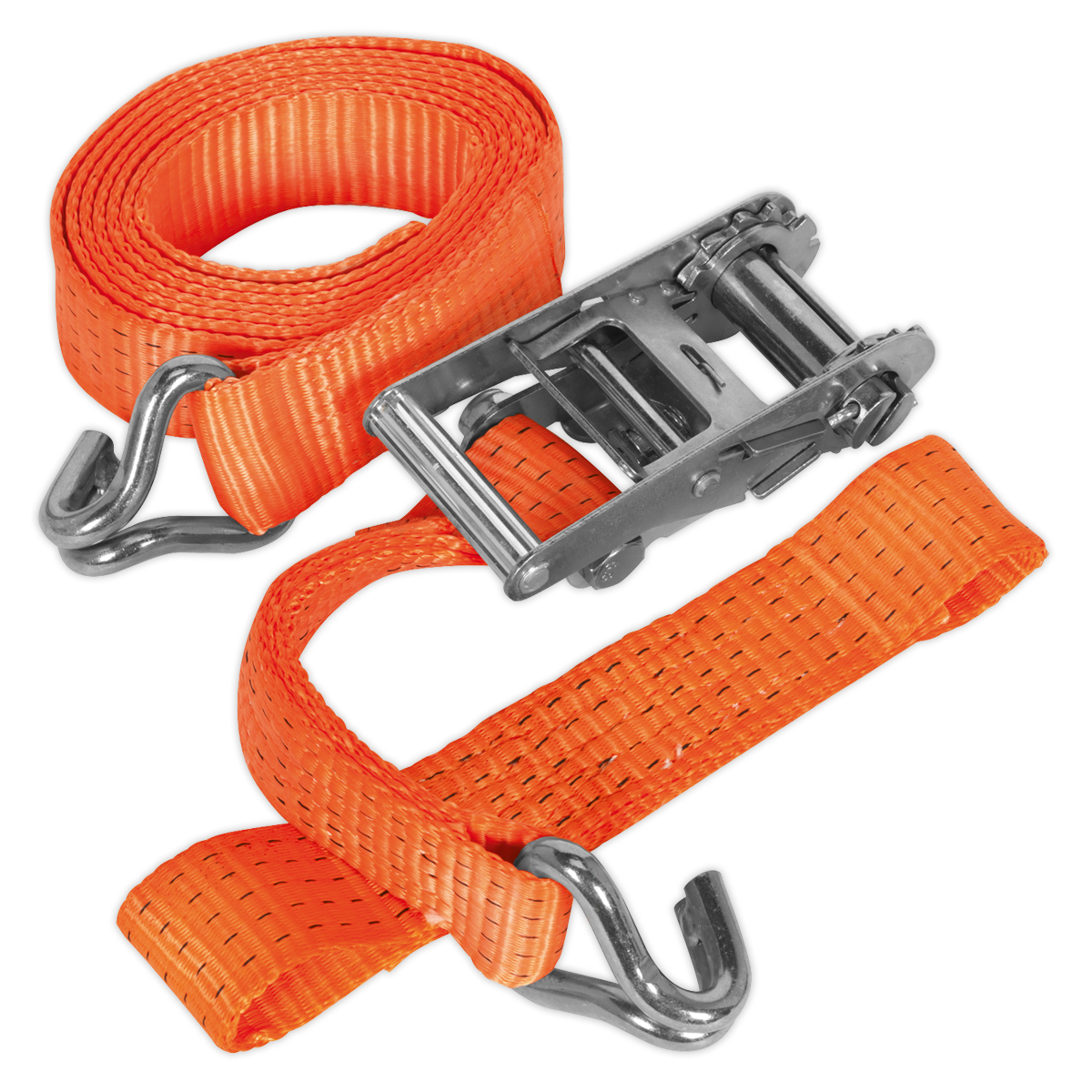 Sealey TDRWA Car Transporter Ratchet Tie Down 50mm x 3m Alloy Wheel - Single 5000kg Breaking Strength