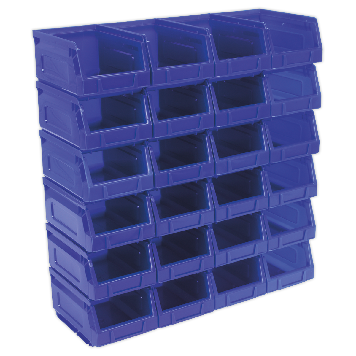 Sealey TPS224B Plastic Storage Bin 105 x 165 x 85mm - Blue Pack of 24