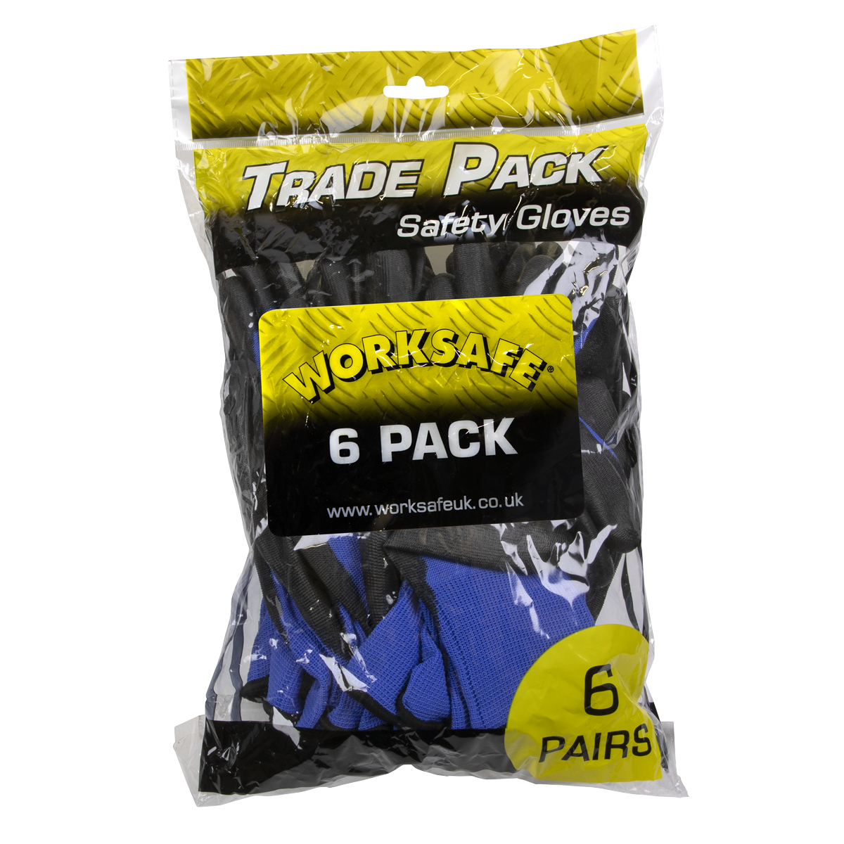 Sealey TSP117XL/6 Lightweight Precision Grip Gloves (X-Large) - Pack of 6 Pairs