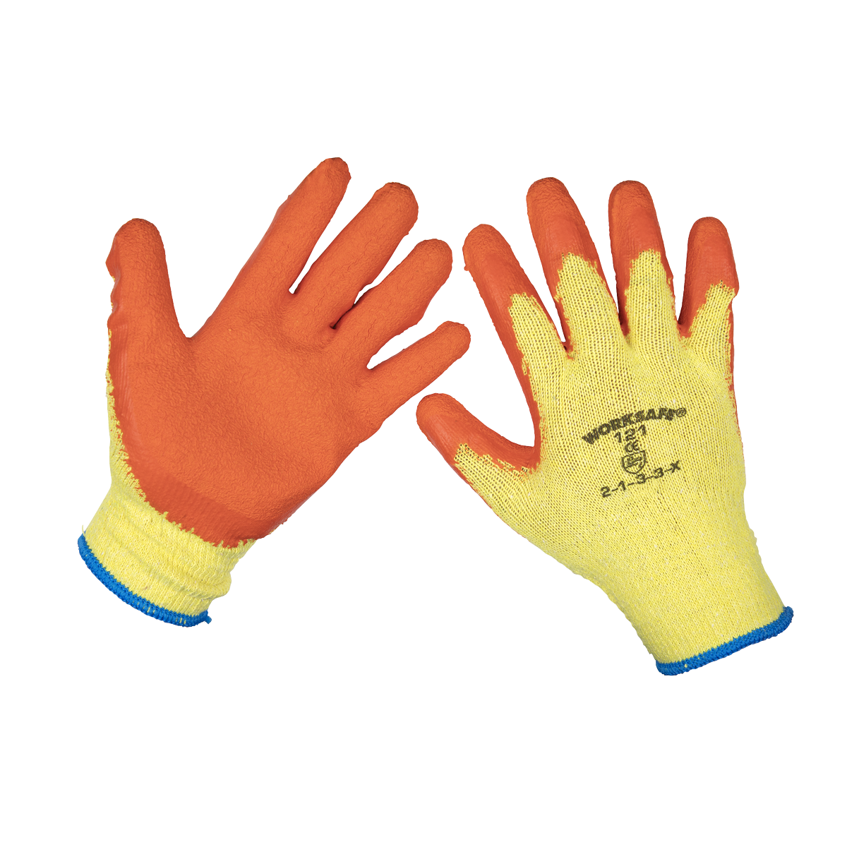 Sealey TSP121XL/6 Super Grip Knitted Gloves Latex Palm (X-Large) - Pack of 6 Pairs