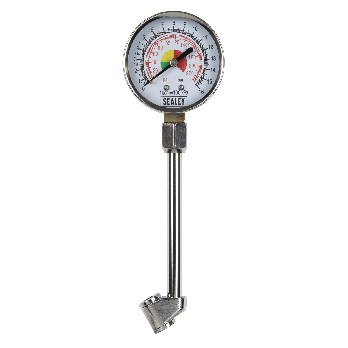 Sealey TSTPG34 Twin Connector Tyre Pressure Gauge