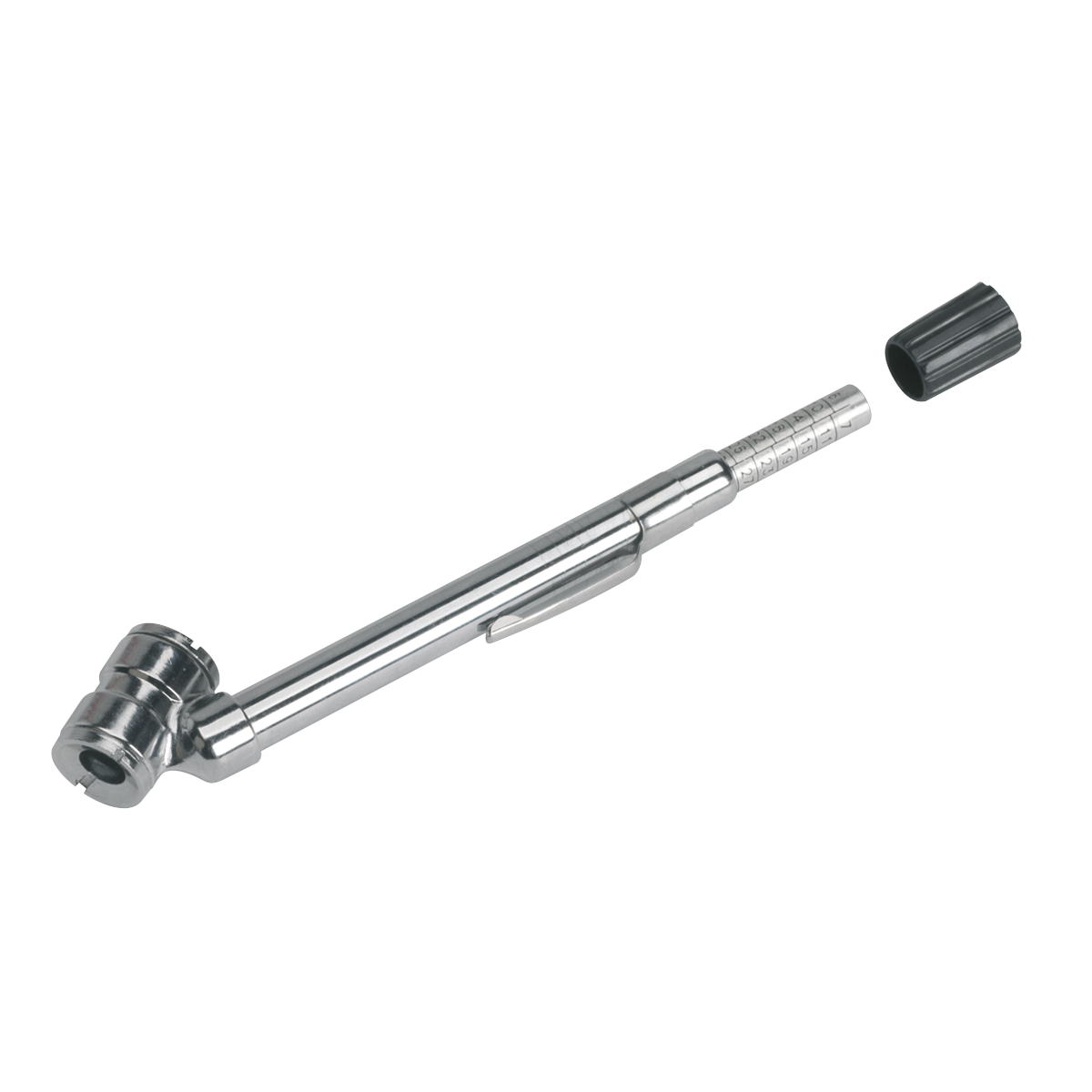 Sealey TSTPG8 Universal Deluxe Tyre Pressure Gauge with Pocket-Clip 6-50psi
