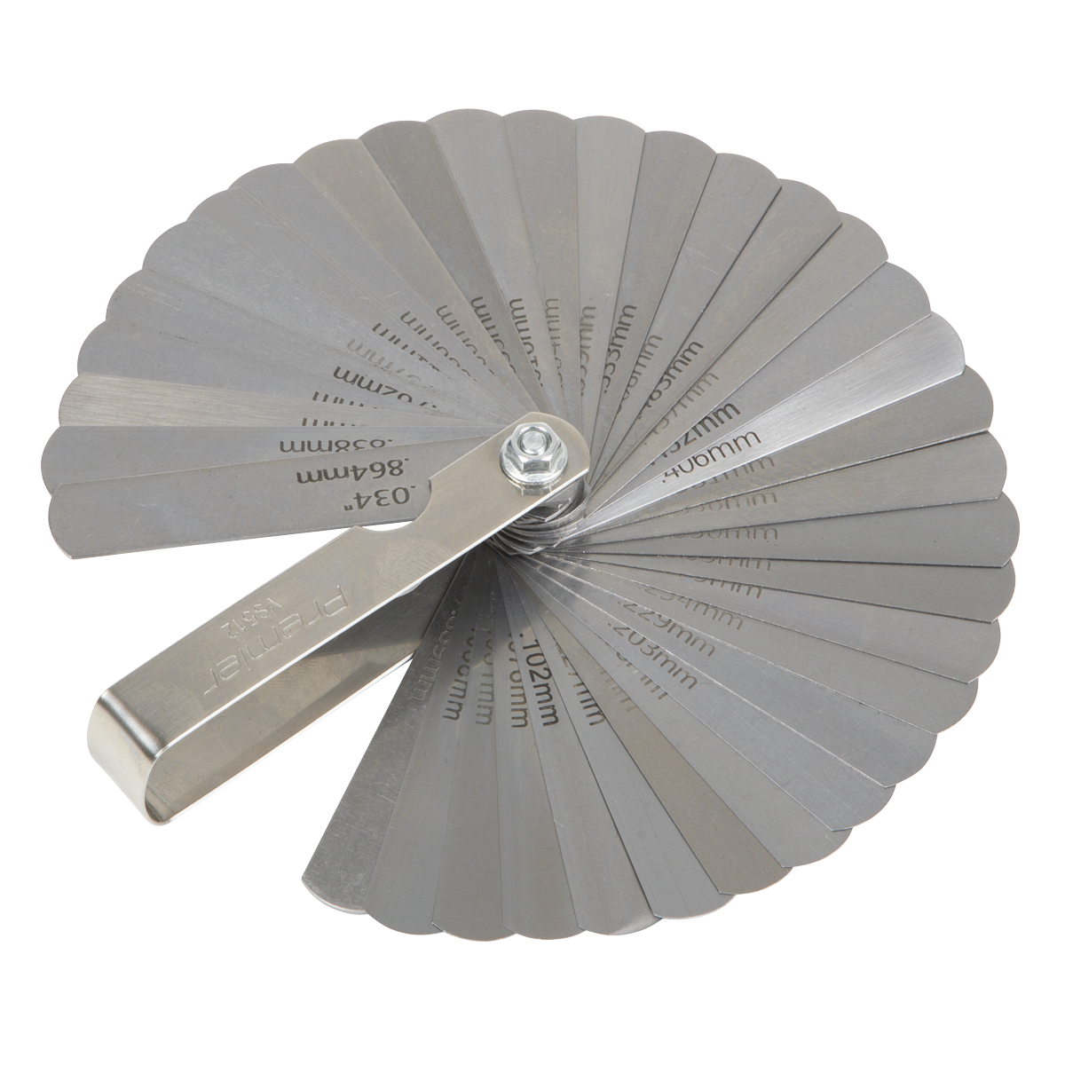 Sealey VS512 Feeler Gauge 35 Blade - Dual Marked