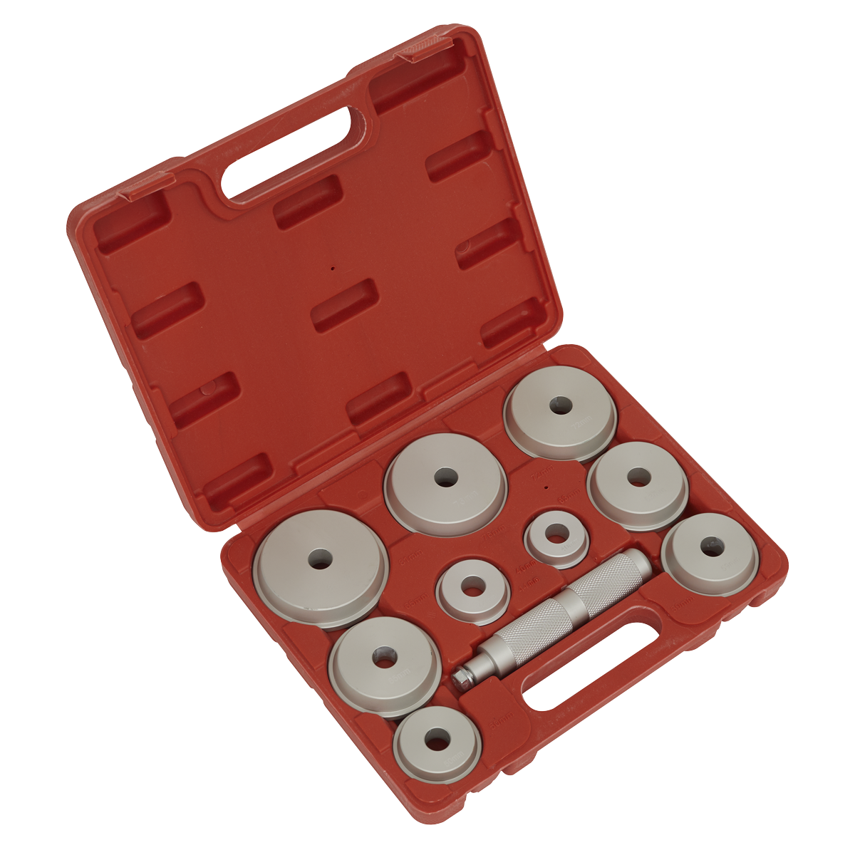 Sealey VS703 Bearing Race & Seal Driver Set 10pc - Aluminium