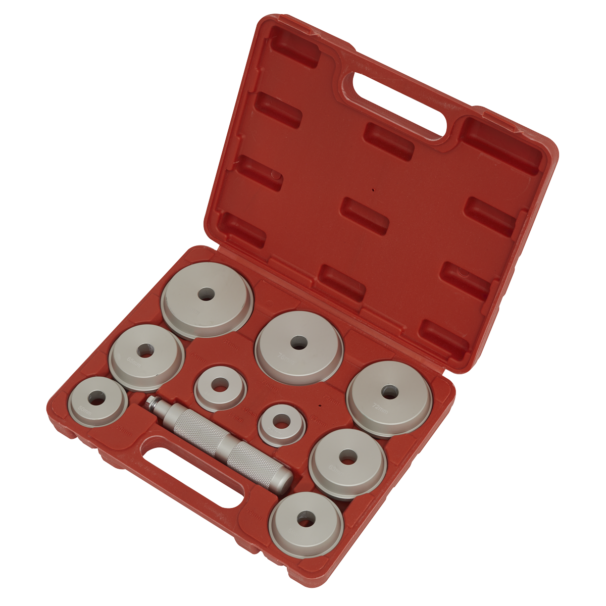 Sealey VS703 Bearing Race & Seal Driver Set 10pc - Aluminium