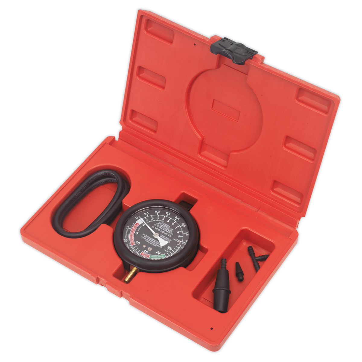 Sealey VSE952 Vacuum & Fuel Pump Pressure Test Gauge Set
