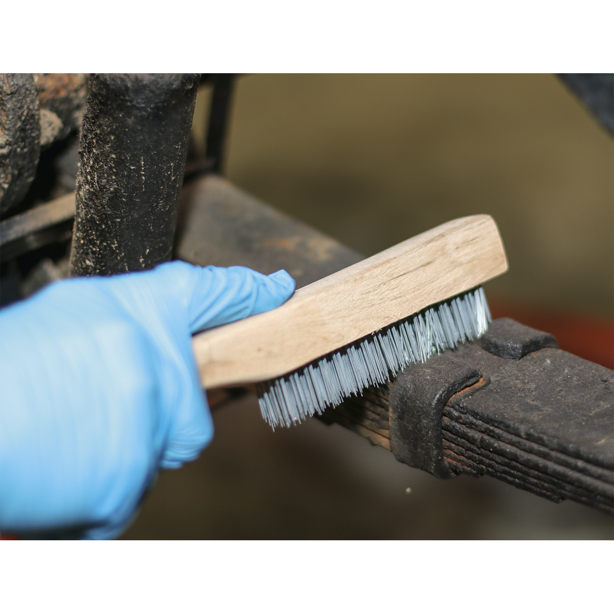 Sealey WB02 Engineer€™s Wire Brush with Steel Fill 260mm