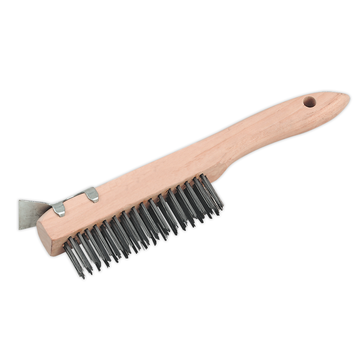Sealey WB03 Wire Brush with Steel Fill & Scraper 260mm