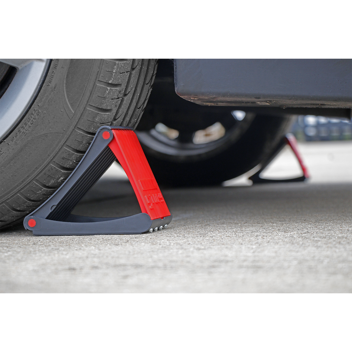 Sealey WCF01 Folding Wheel Chocks - Pair