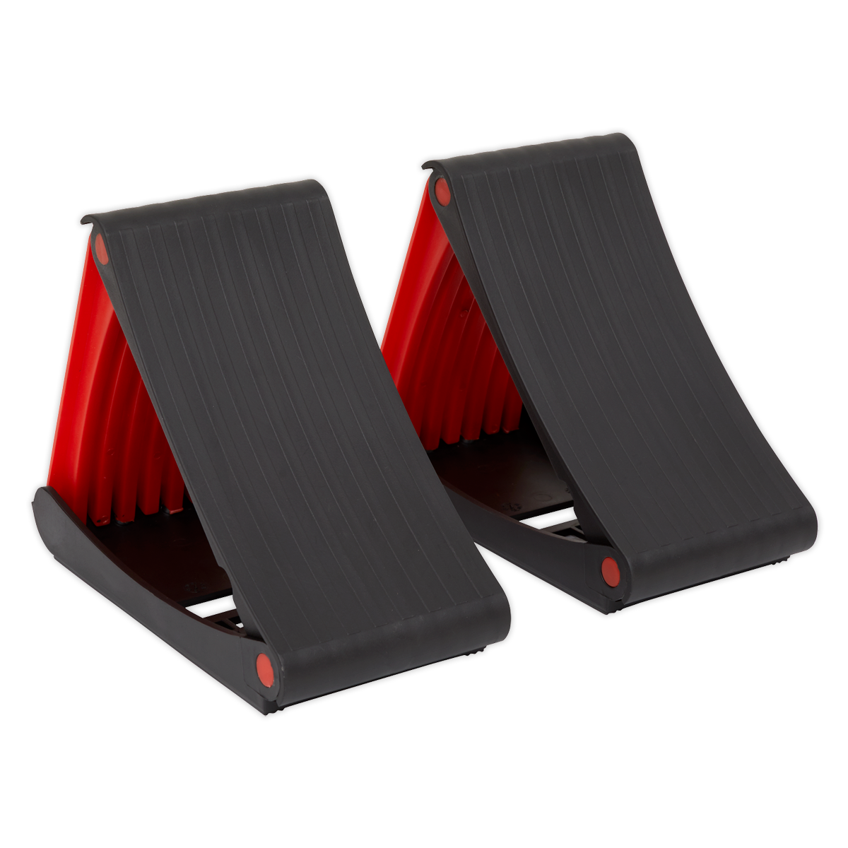 Sealey WCF01 Folding Wheel Chocks - Pair