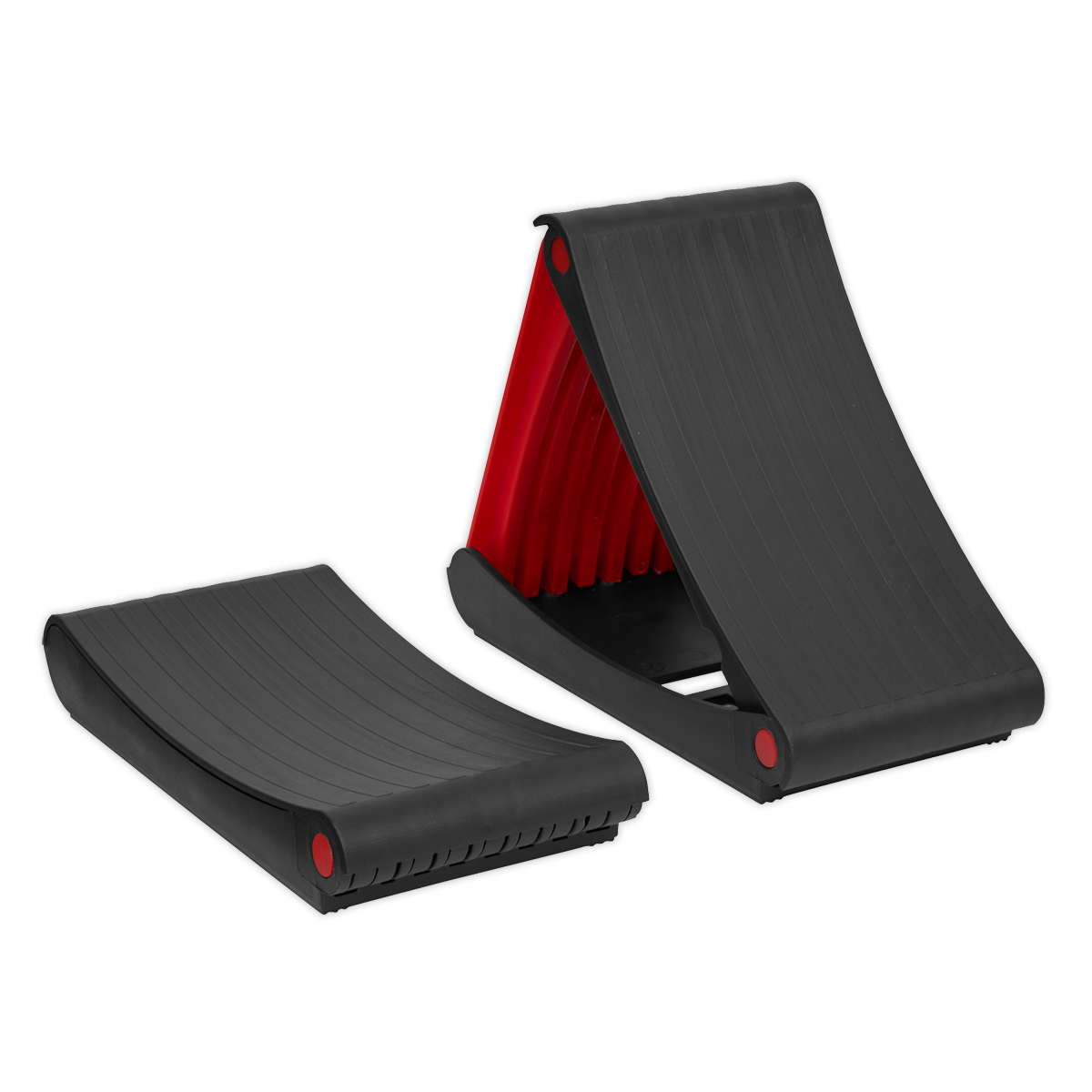 Sealey WCF01 Folding Wheel Chocks - Pair