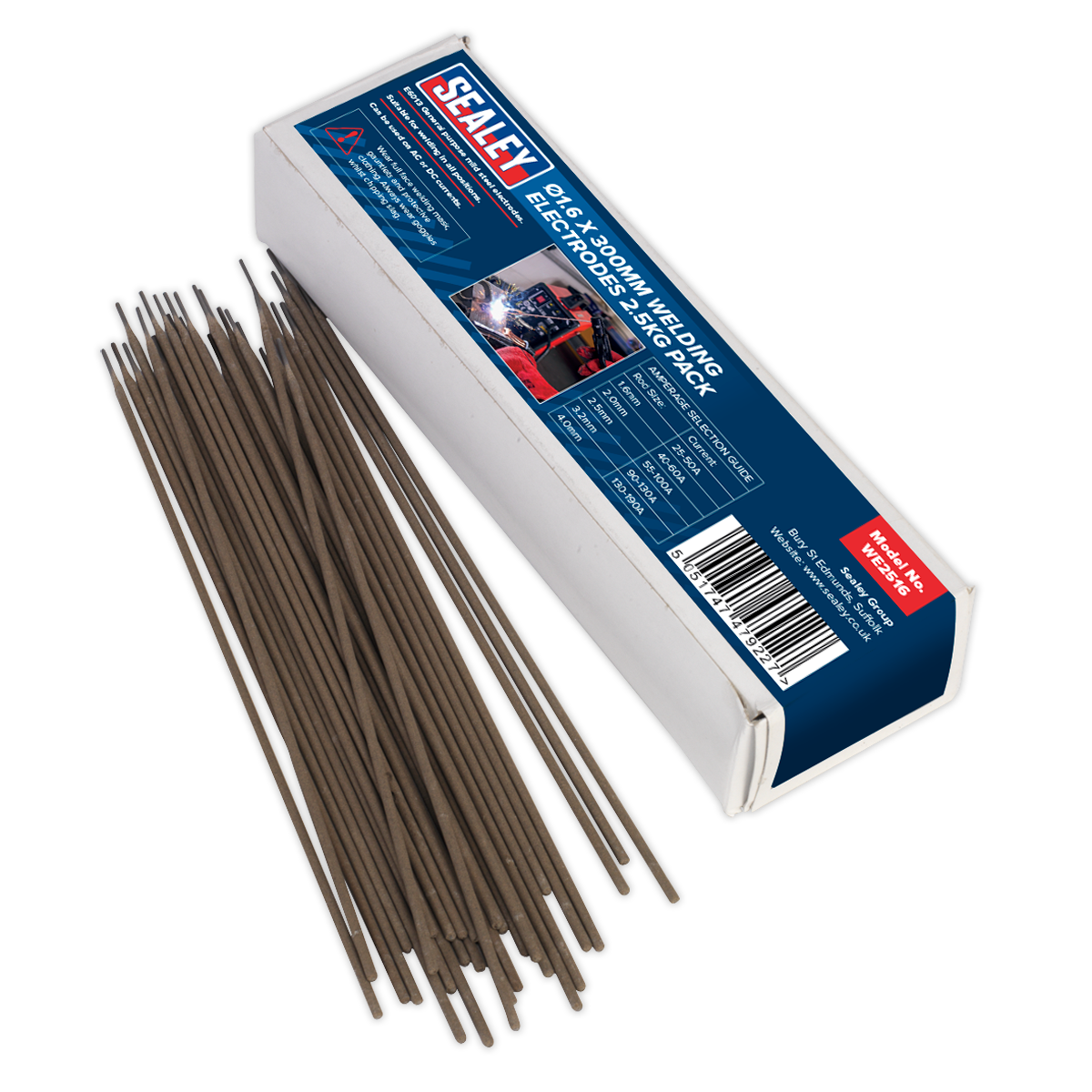 Sealey WE2516 Welding Electrodes 1.6 x 300mm 2.5kg Pack