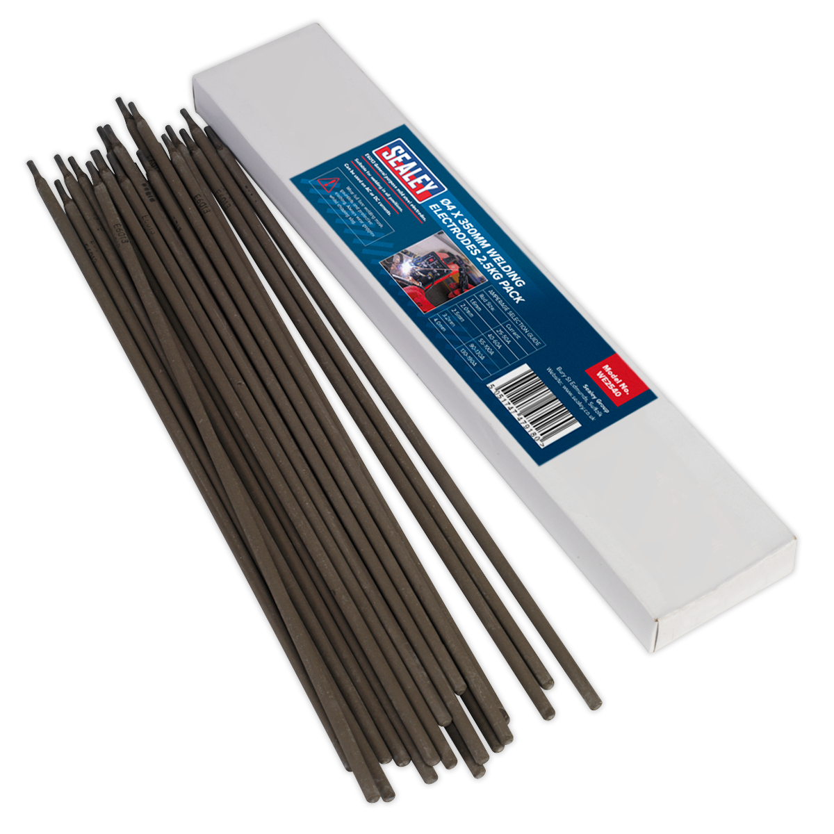 Sealey WE2540 Welding Electrodes Ø4 x 350mm 2.5kg Pack
