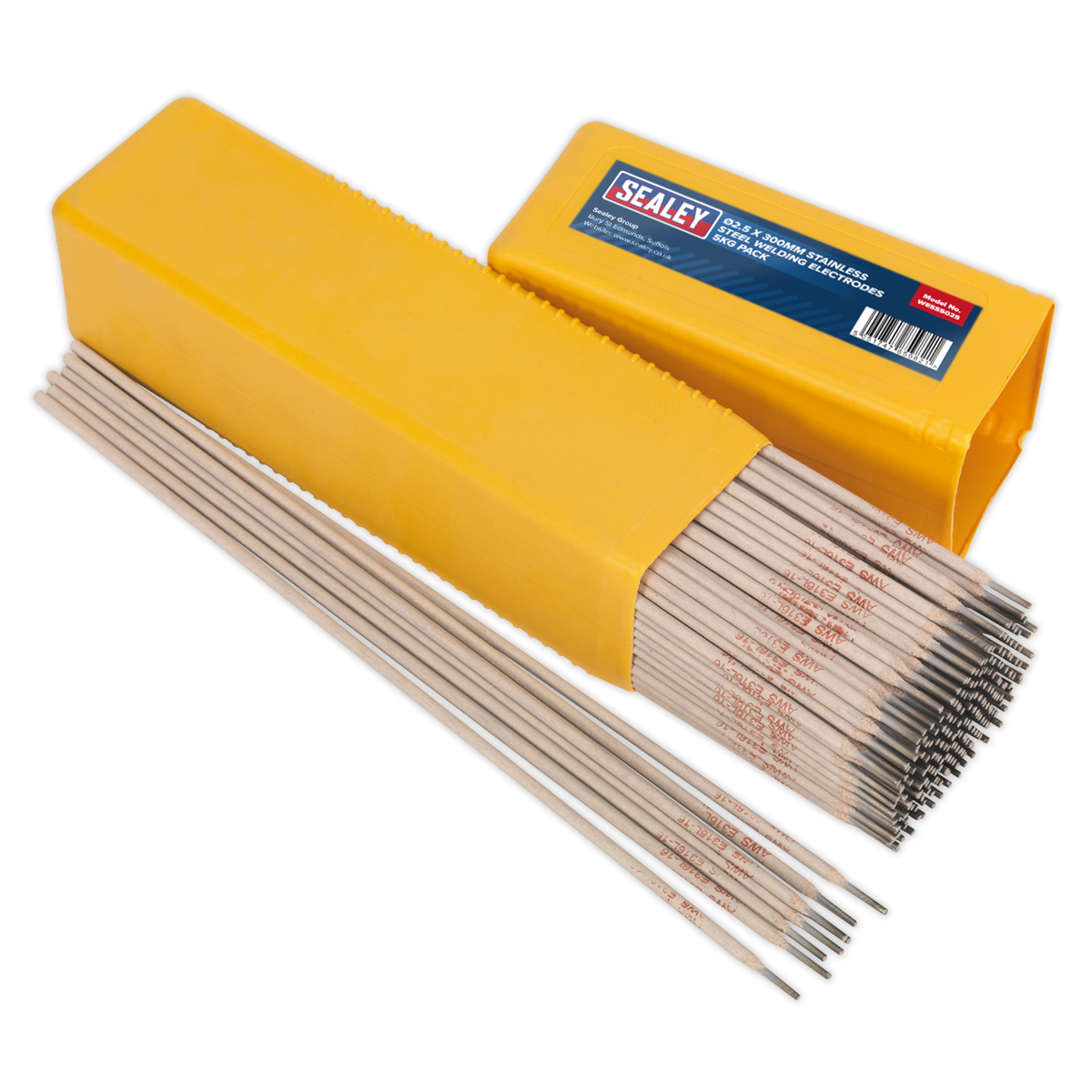 Sealey WESS5025 Welding Electrodes Stainless Steel Ø2.5 x 300mm 5kg Pack
