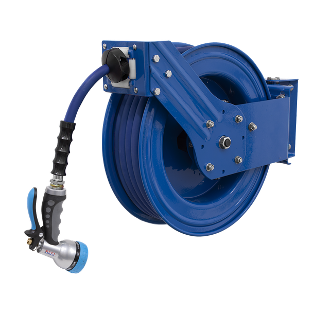 Sealey WHR1512 Heavy-Duty Retractable Water Hose Reel 15m 13mm ID