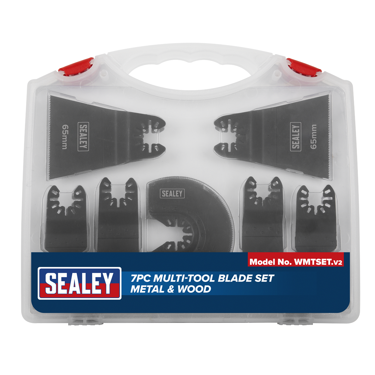Sealey WMTSET Worksafe Multi-Tool Metal & Wood Blade Set 7pc
