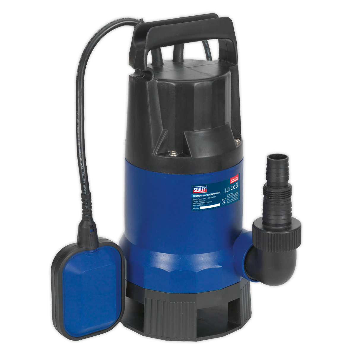 Sealey WPD133A Submersible Dirty Water Pump Automatic 133L/min 230V