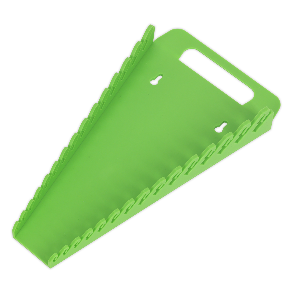 Sealey WR08HV Spanner Rack Capacity 15 Spanners Hi-Vis Green