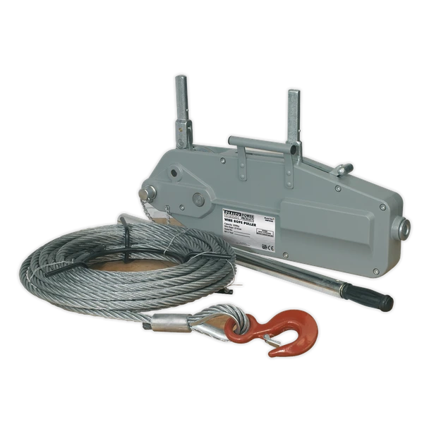 Sealey WRP3200 Wire Rope Puller 3200kg Max Line Force